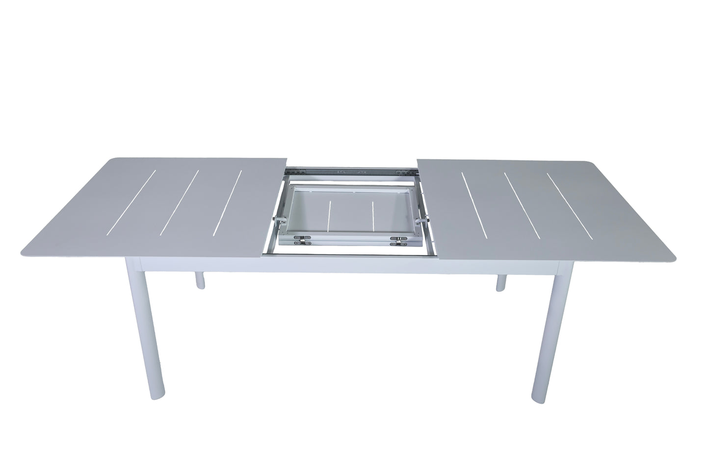 Outdoor Folding Dinning Table & Chair Set - White (Seater 6-8)