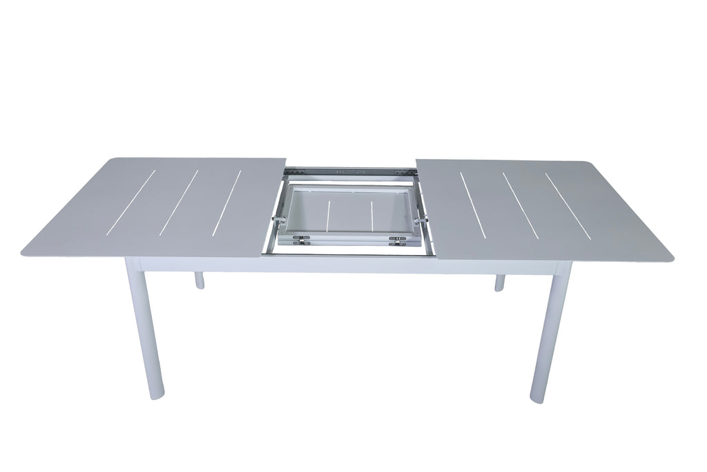 Outdoor Folding Dinning Table & Chair Set - White (Seater 6-8)